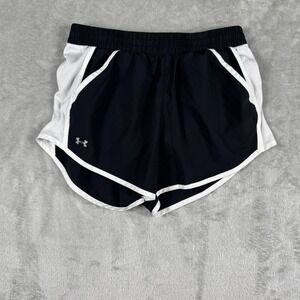 Under Armour Women's Size Small Petite Athletic Running Shorts Lined Black‎